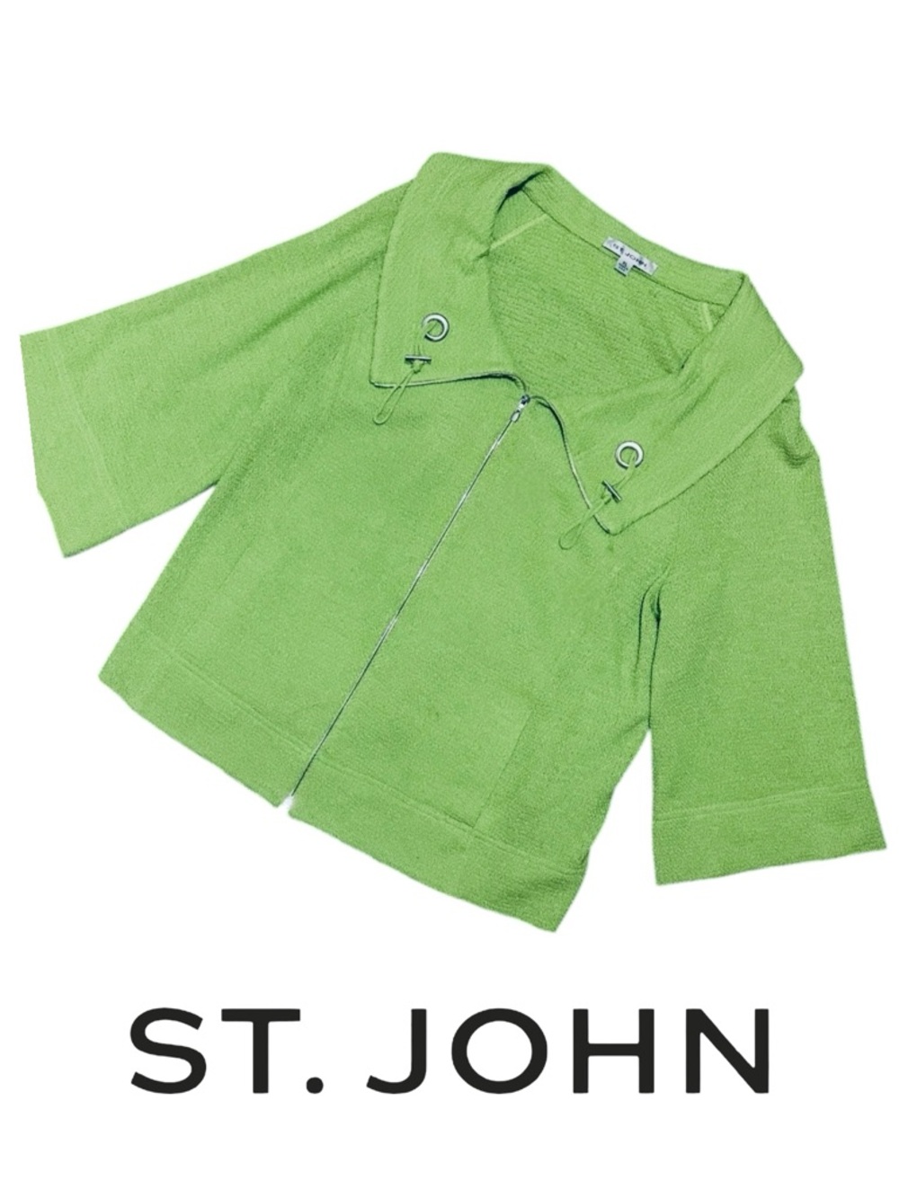 ST. JOHN • Vintage Bouclé Knit Sweater Jacket || XL